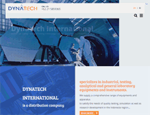 Tablet Screenshot of dynatech-int.com